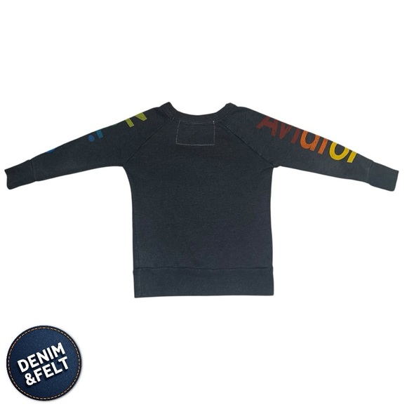 Aviator Nation Unisex Kids/Toddlers Logo Venice CA Crewneck Sweatshirt | EUC!🌈 - Picture 3 of 8